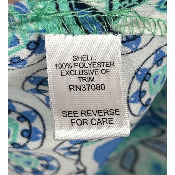 Cato Women’s M Blue White Lace Lightweight Long Sleeve Boho Blouse Top - Picture 4 of 6